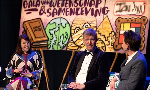 Van links naar rechts: Ionica Smeets, Hans Henseler en Jim Jansen