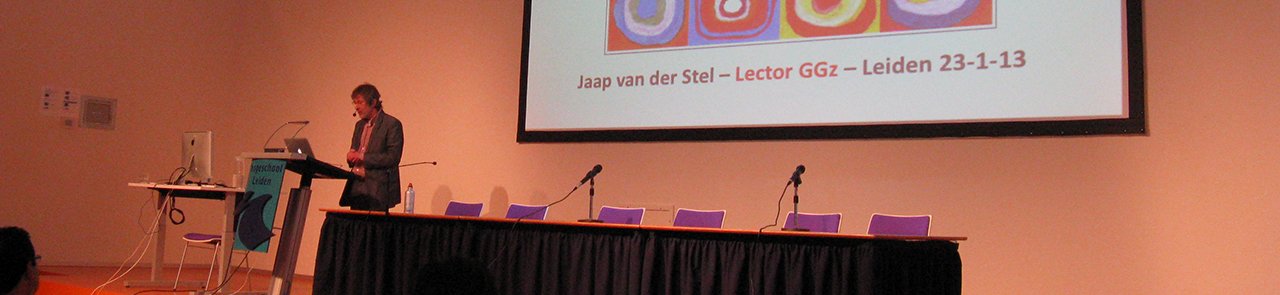Jaap van der Stel, lector Geestelijke Gezondheidszorg spreekt bij het Symposium Filosofie van Herstel