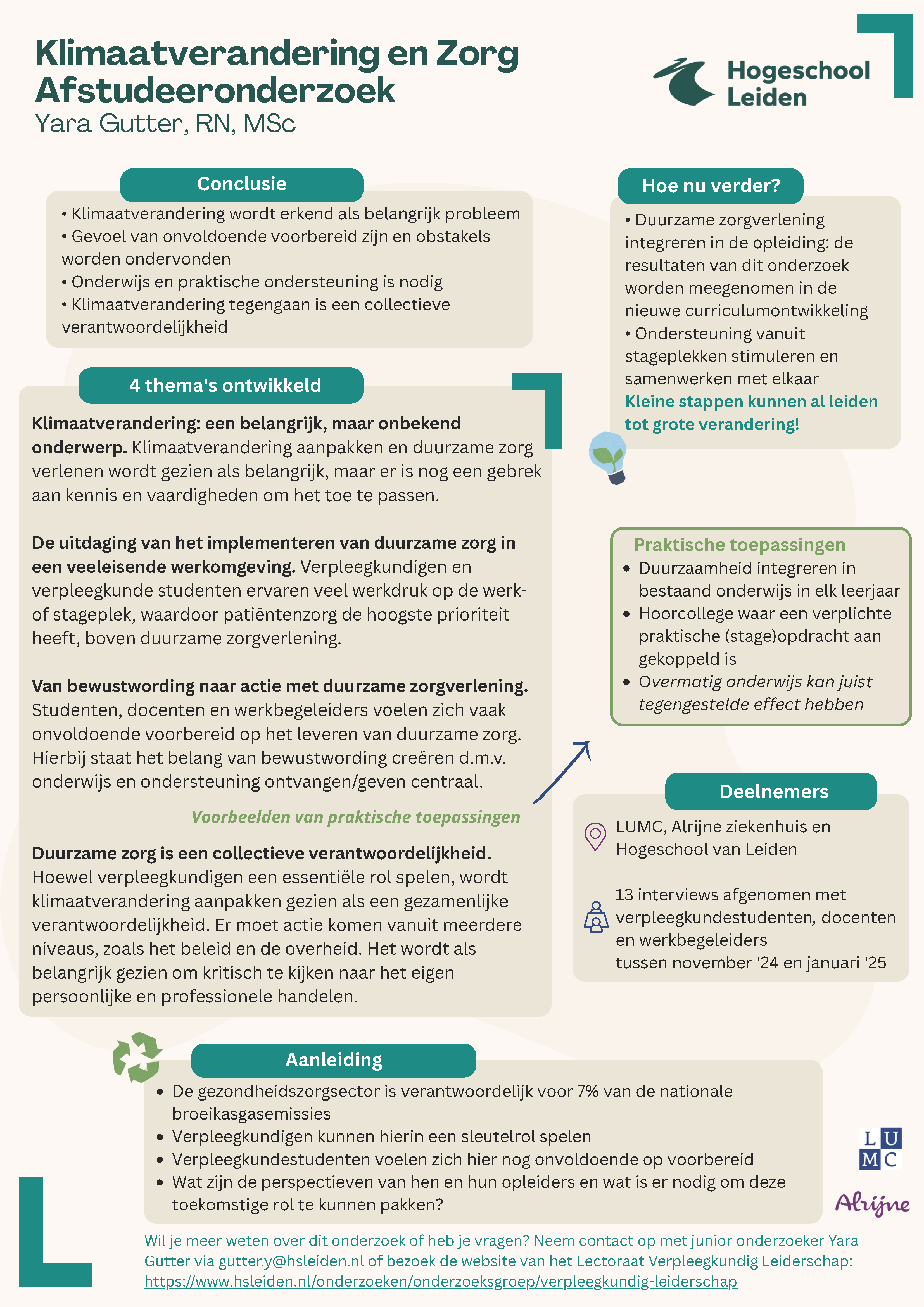 Infographic Klimaatverandering en zorg