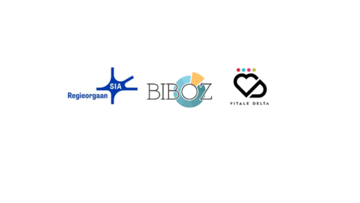 Logos van regieorgaan SIA, BIBOZ en Vitale Delta