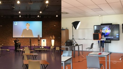 foto van activiteiten tijdens de eerste online introductiedag