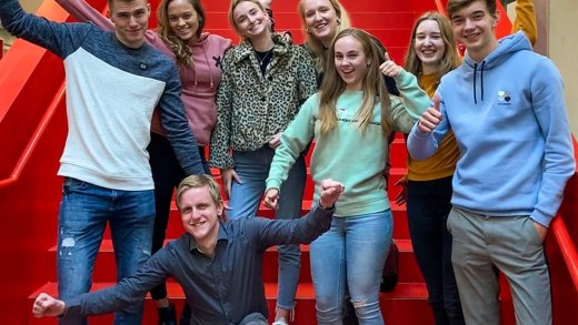 foto van communicatiestudenten 