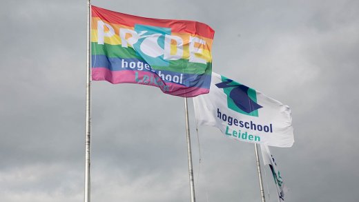 foto van de winnende diversiteitsvlag