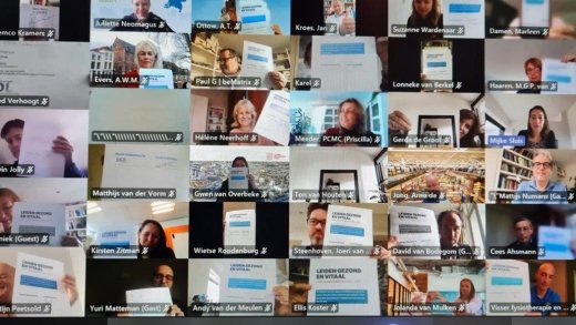 foto van de online ondertekening van het preventieakkoord
