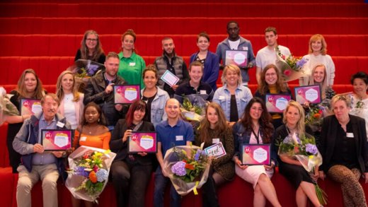 foto van de winnaars van het escaperoomspel
