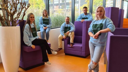 foto van leden studievereniging Epione