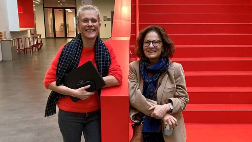foto van Communicatiedocenten Hanna Kornaat en Edi Cohen