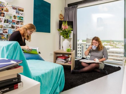 2 studenten op kamers in Leiden