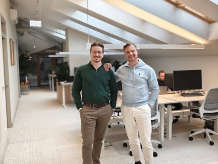 Luke op kantoor in Litouwen