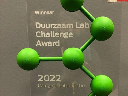 foto van de leiden duurzaam lab challenge award