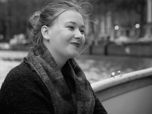 Zwart-wit foto van Mandy Groenewegen