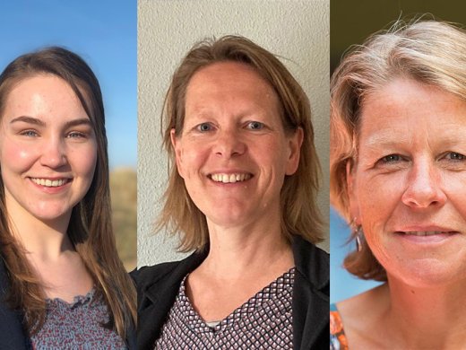 Collage van foto's van Gaya, Astrid Scholten en Ellie van der Geest