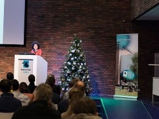 foto van een presentatie van Saniye Celik