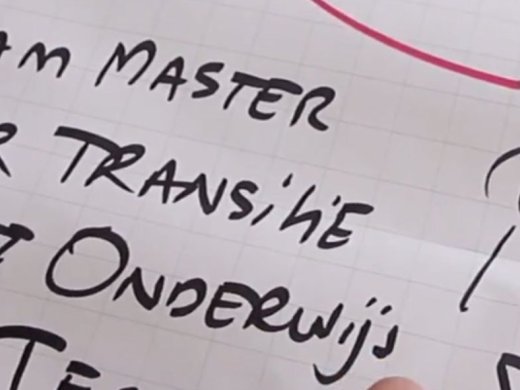 foto van beschreven papier