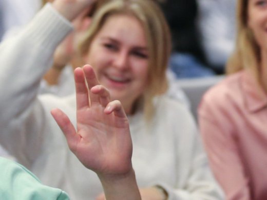 foto van studenten van Commerciële Economie