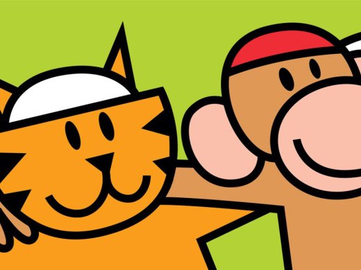 Tijger en aap uit Kanjertraining