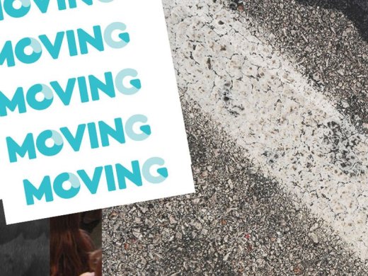 header project moving, schoenen op straat