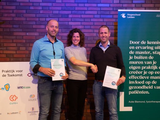 Uitreiking eerste edubadges master fysiotherapie