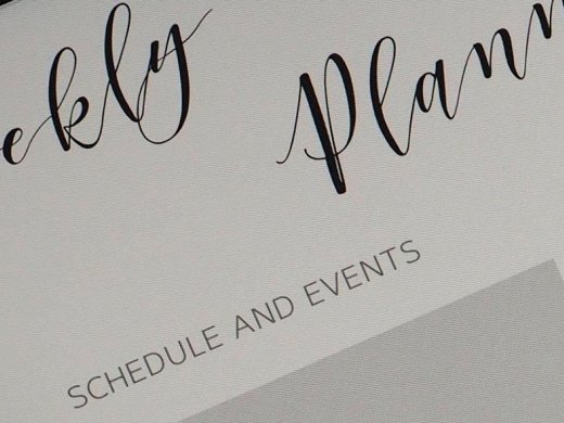 Planner agenda