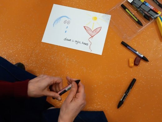 tekening over het onderwijs