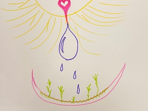 tekening over het onderwijs