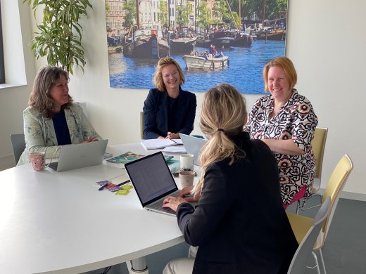 V.l.n.r.: Wiep Staal, Roos Bonnier, Diana van der Boon & Astrid van der Sloot.