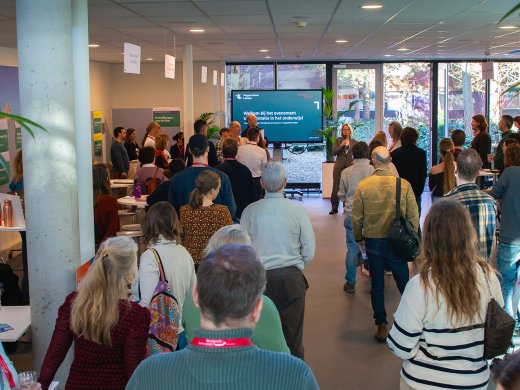 Bijeenkomst van Werkgeversservicepunt Holland Rijnland en Hogeschool Leiden voor mensen die willen overstappen naar het onderwijs.