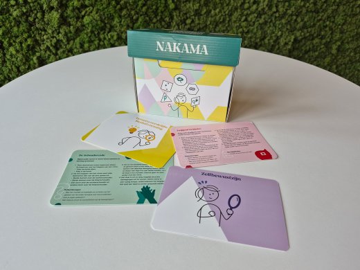 Het spel Nakama dat is ontwikkeld voor gezinshuizen.