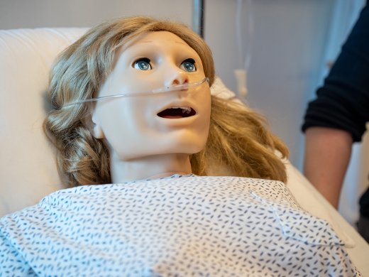 Simulatiepop Susie van de opleiding Verpleegkunde.