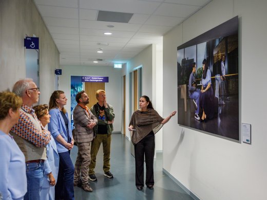 Een van de acht foto's uit het beeldverhaal van Hogeschool Leiden.