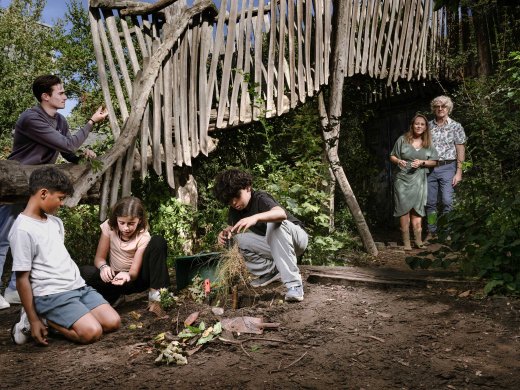 Kinderen leren in de natuur
