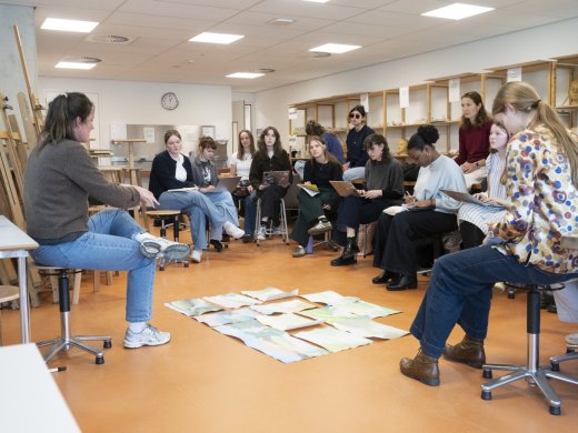 Vaktherapie studenten  schilderen