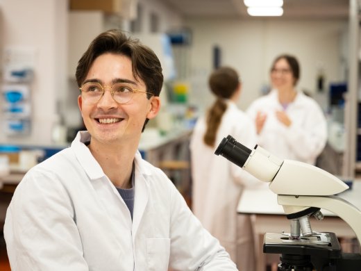 Student in lab 