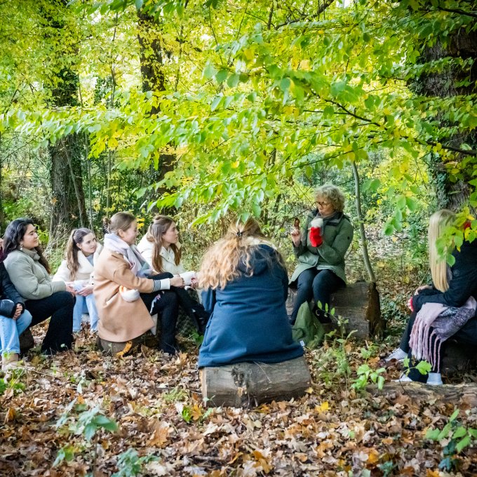 Pabo buitenles in het bos