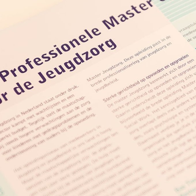 Artikel professionele master voor de jeugdzorg