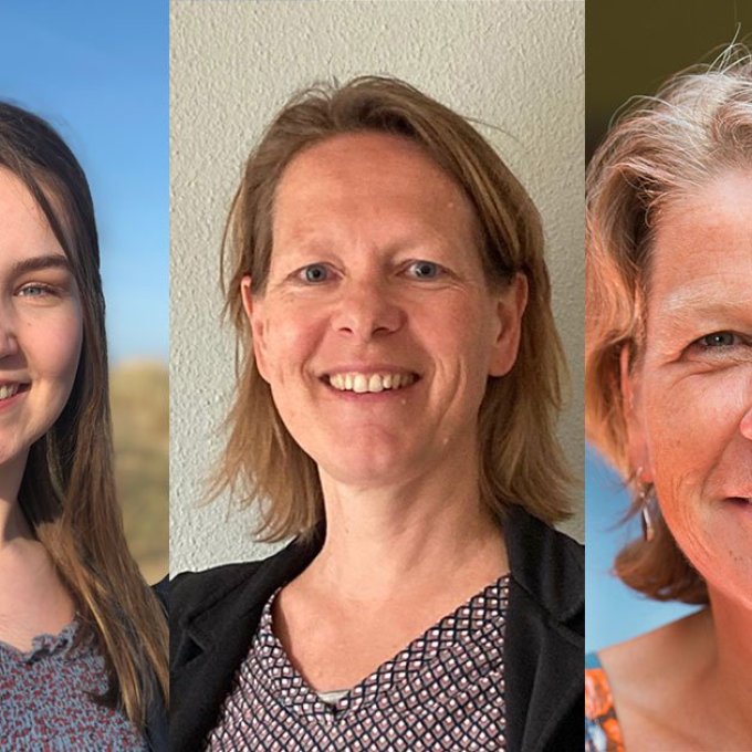 Collage van foto's van Gaya, Astrid Scholten en Ellie van der Geest