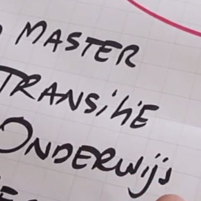 foto van beschreven papier