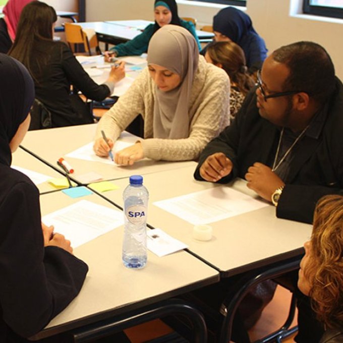 foto van studenten in een klaslokaal