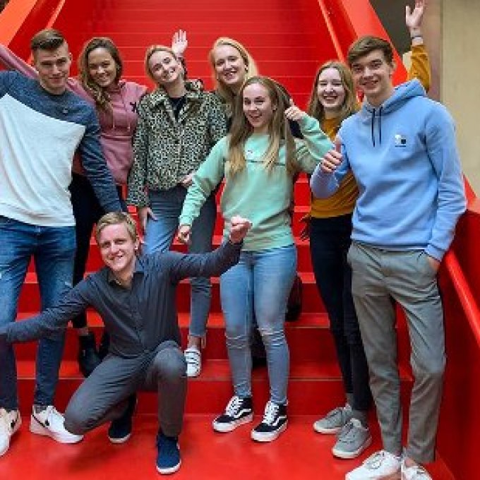foto van communicatiestudenten
