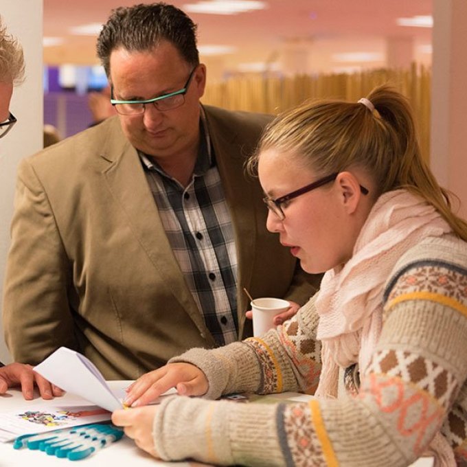 foto van open dag hogeschool Leiden