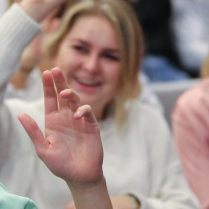 foto van studenten van Commerciële Economie