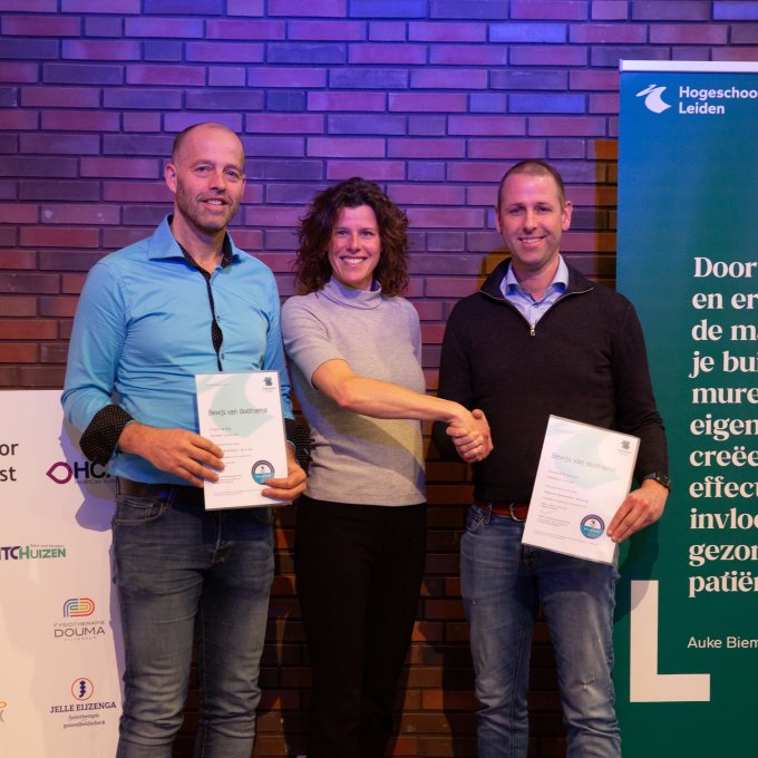 Uitreiking eerste edubadges master fysiotherapie