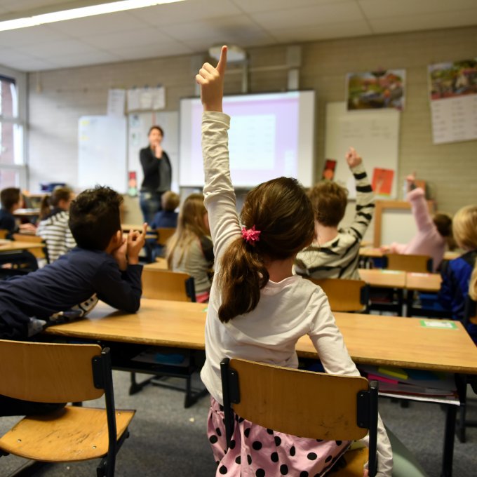 Schoolklas in het primair onderwijs.