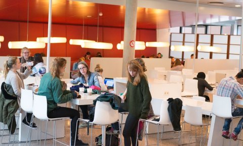 Restaurant Marktplaats van Hogeschool Leiden.